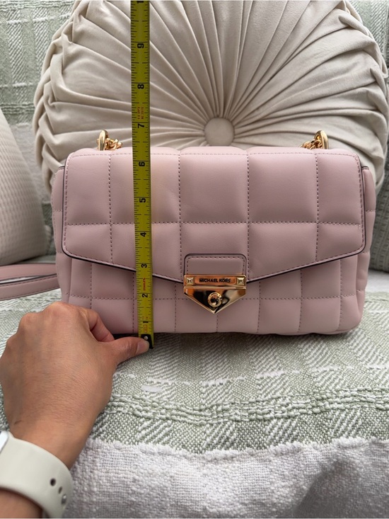 Michael Kors Blush Quilted Shoulder Bag with Gold Hardware main image 10